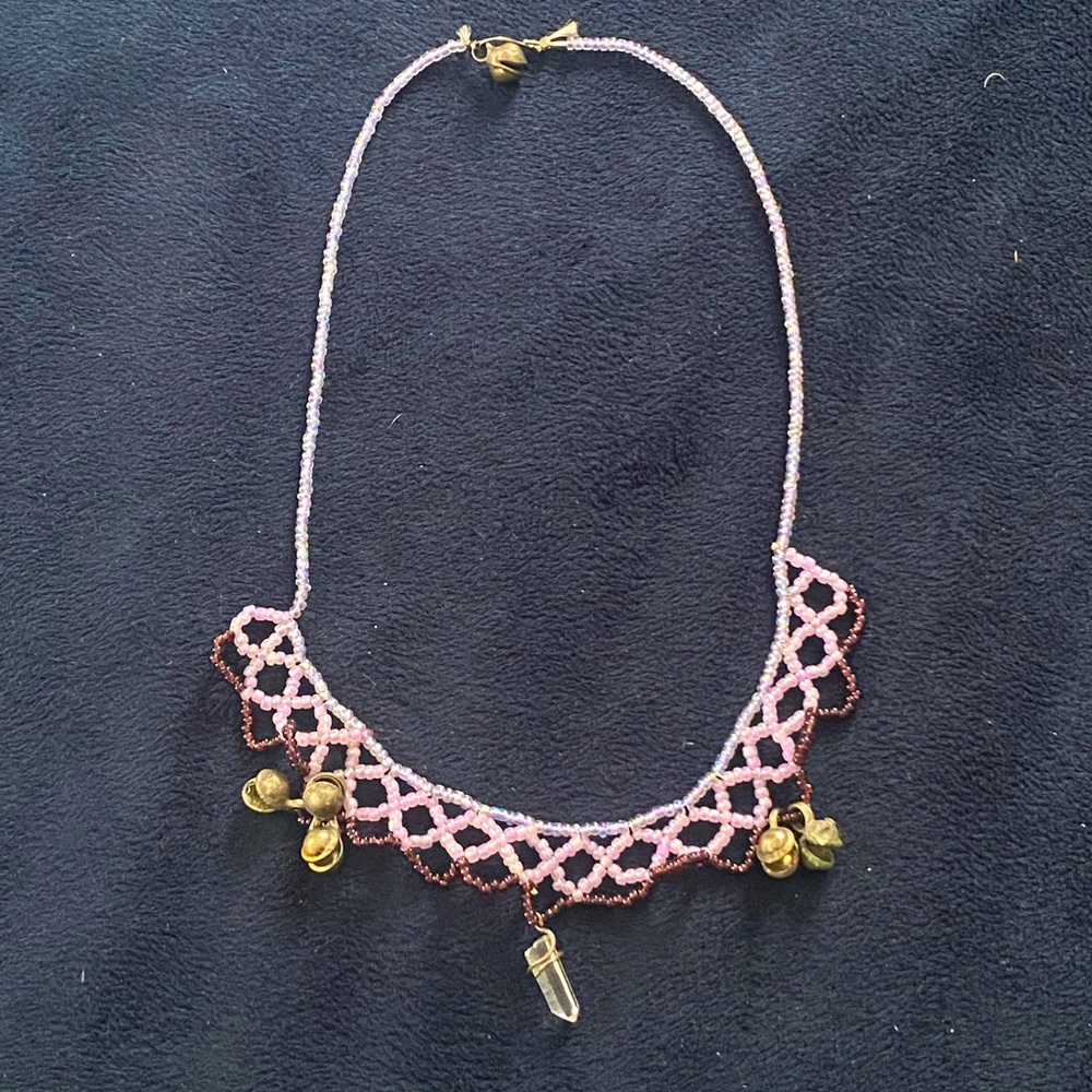 Purple Bell Necklace